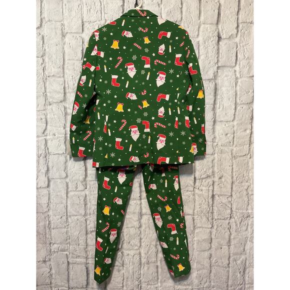 OppoSuits Christmas Suit Complete Xmas Suit: Includes Jacket, Pants, Size 38 - Picture 8 of 12